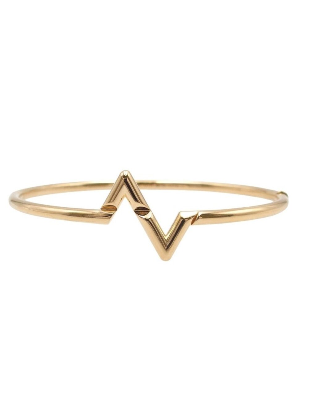Louis Vuitton LV Vault Upside Down Yellow Gold 18k Bracelet 20 Bangle